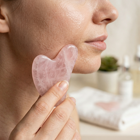 Gua Sha Piedra Natural de Jade - Drenaje Linfático y Firmeza