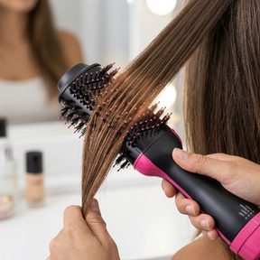 Cepillo Secador y Alisador Profesional 3 en 1 - Brillo de Peluquería